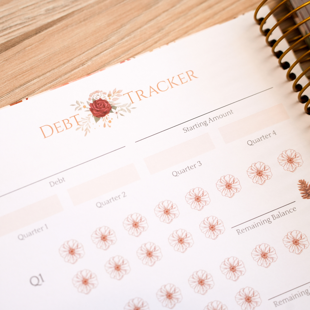 Debt payoff tracker sheet for organizing and reducing debt